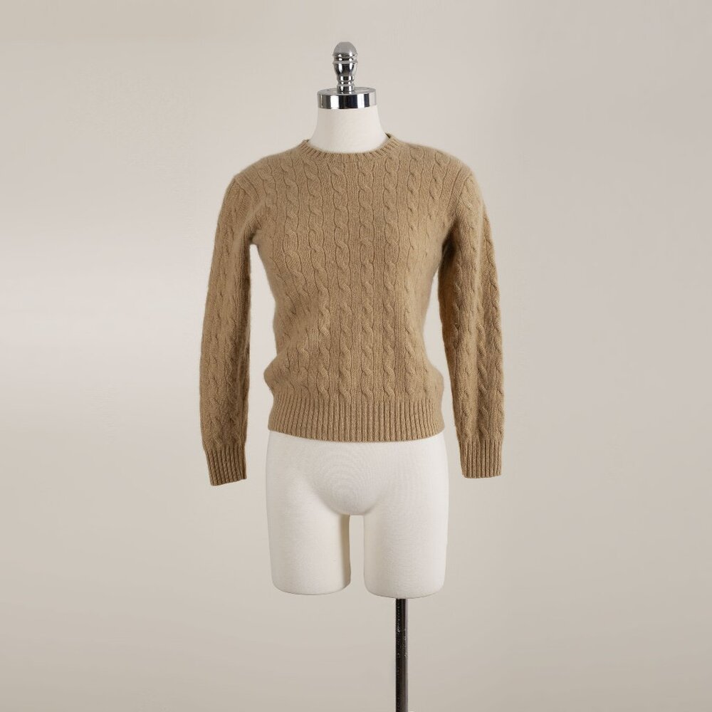 Vintage Polo Ralph Lauren Women's 100% Cashmere Cable Knit Sweater XS